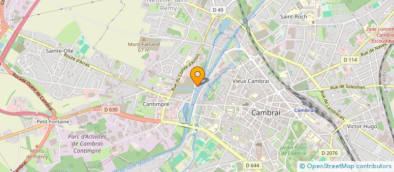 localisation de l'entreprise SOC ATELIERS DE MECANO SOUDURE CAMBRAI à CAMBRAI