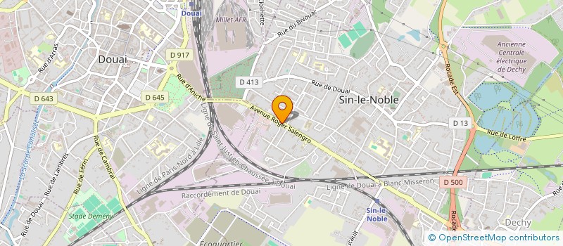 localisation de l'entreprise SOC ATELIERS MECAN INDUSTRIES AGRICOLES à SIN-LE-NOBLE