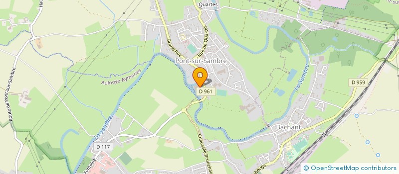 localisation de l'entreprise SOC ATELIERS MECANIQUES PONT SUR SAMBRE  PONT-SUR-SAMBRE