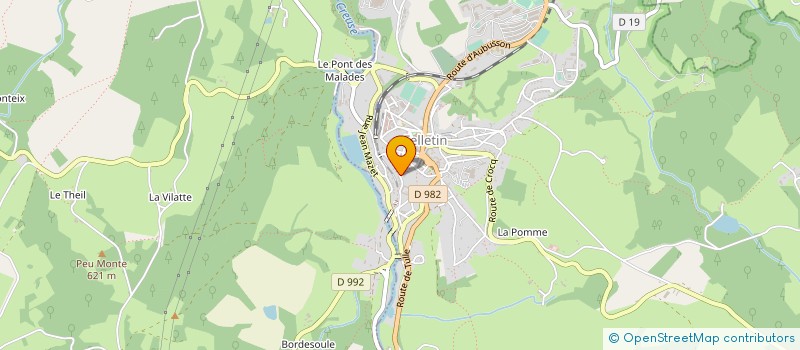 localisation de l'entreprise SOC ATELIERS PINTON à FELLETIN