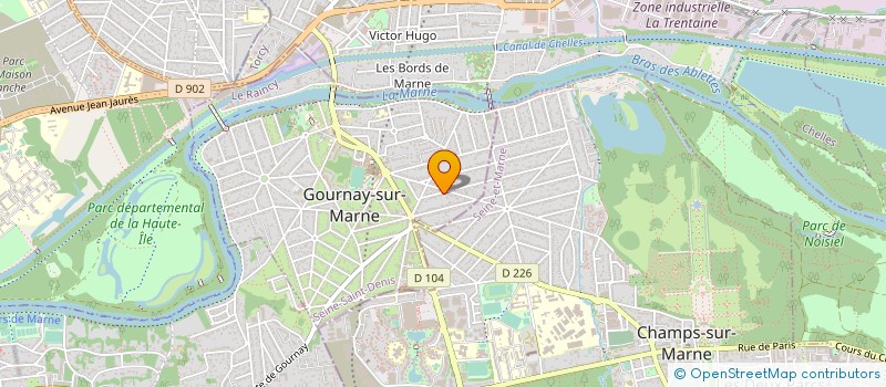 localisation de l'entreprise SOC ATELIERS REPOUSSAGE EMBOUTISSAGE à GOURNAY SUR MARNE