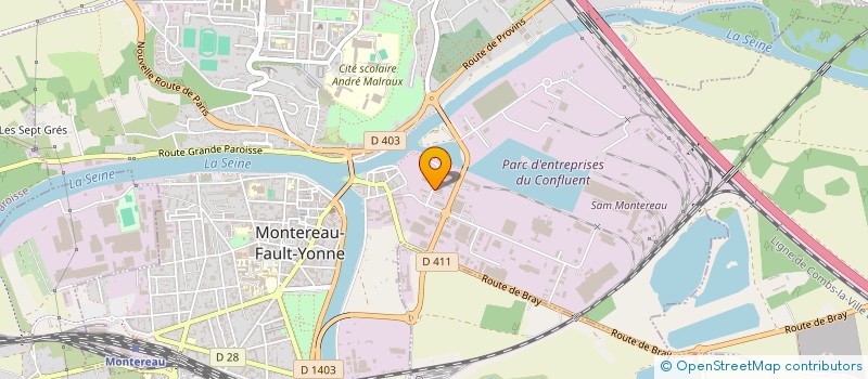 localisation de l'entreprise SOC ATELIERS SOUDUPIN  MONTEREAU-FAULT-YONNE