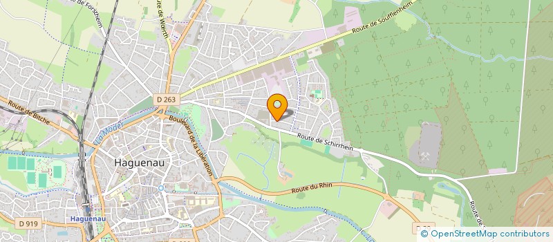 localisation de l'entreprise SOC ATHLETIQUE ENERGIE HAG à HAGUENAU