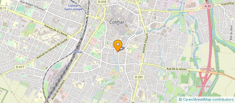 localisation de l'entreprise SOC ATHLETIQUE OLYMPIQUE 1896 COLMAR  COLMAR