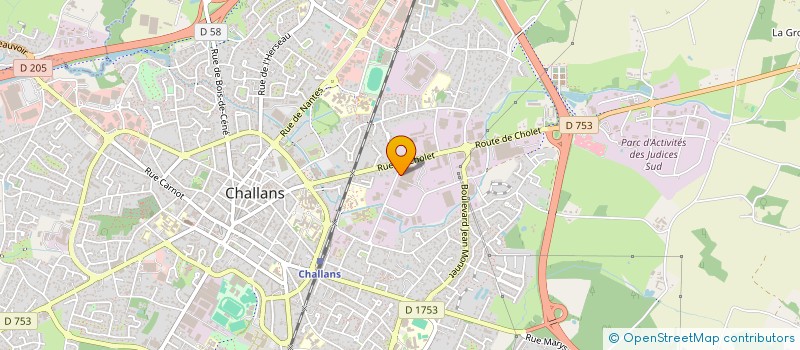 localisation de l'entreprise SOC ATLANT ISOLANTS THERMI EXPANS CHIMIQ  CHALLANS