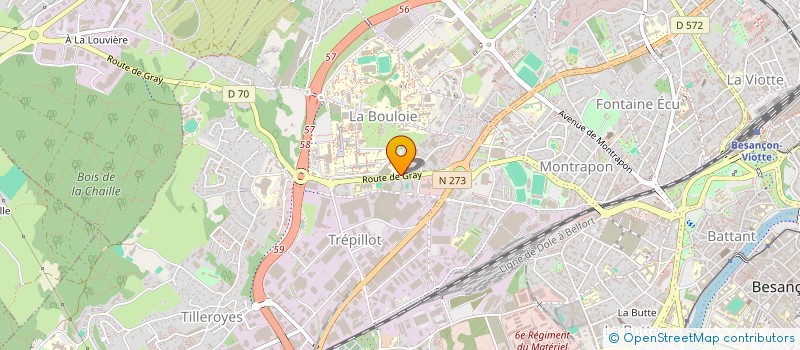 localisation de l'entreprise SOC AU BAHUT COMTOIS PEGEOT PERE & FILS à BESANCON