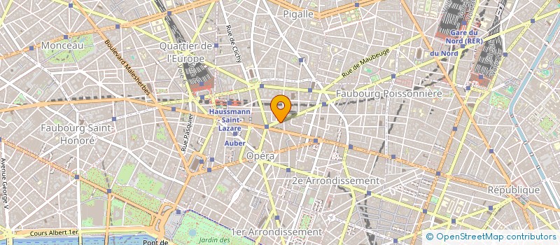 localisation de l'entreprise SOC AU DUC D ANTIN  PARIS