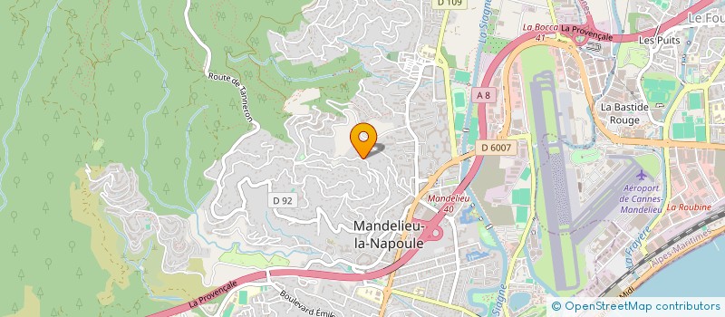 localisation de l'entreprise SOC AU RENARD BLEU à MANDELIEU-LA-NAPOULE