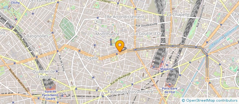 localisation de l'entreprise SOC AU TROUSSEAU MODERNE  PARIS 18