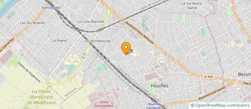localisation de l'entreprise SOC AUDIO-FIX à HOUILLES
