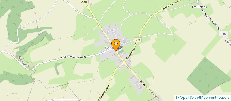 localisation de l'entreprise SOC AUMALAISE DE COUVERT MODERNE ET ANCI à ELLECOURT