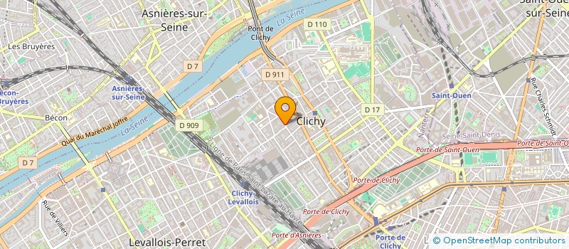 localisation de l'entreprise SOC AUTO ECOLE DU MARCHE à CLICHY