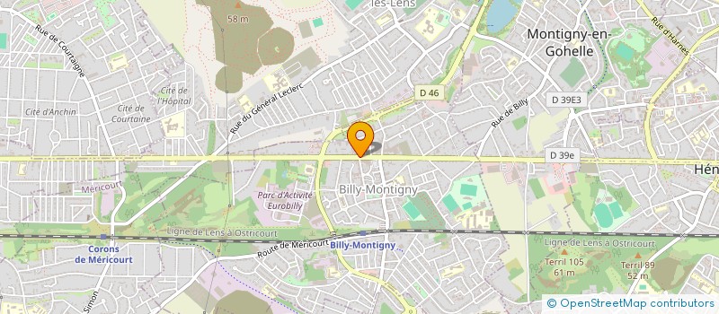 localisation de l'entreprise SOC AUTONOME DEPANNAGE ENTRETIEN MODERNI à BILLY-MONTIGNY