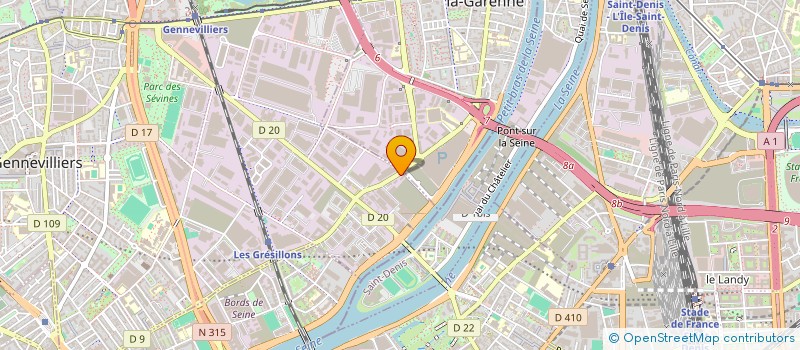 localisation de l'entreprise SOC AUXIL MATER ELECT LUMIERE FORCE-E C à GENNEVILLIERS