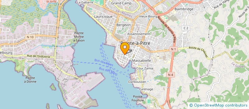 localisation de l'entreprise SOC AUXIL MATERIEL ENGIN TRAVAUX PUBLICS à POINTE-A-PITRE