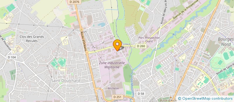 localisation de l'entreprise SOC AUXILIAIRE BATIMENT TRAVAUX PUBLICS à SAINT-DOULCHARD