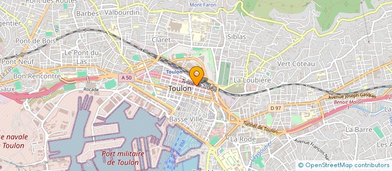 localisation de l'entreprise SOC AUXILIAIRE BOURSE MEDITERRANEENNE à TOULON