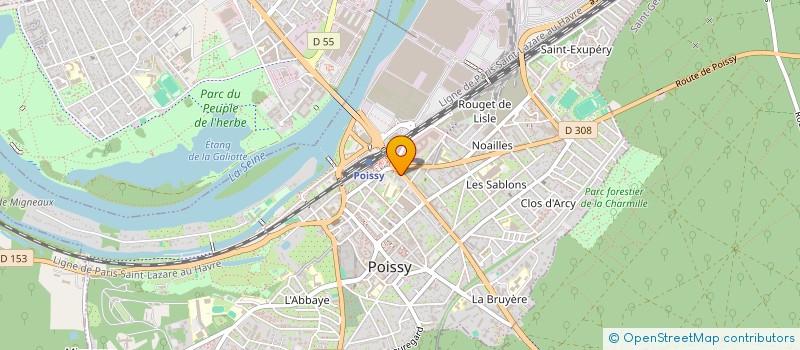 localisation de l'entreprise SOC AUXILIAIRE CALCULS ETUDES TECHNIQUES à POISSY