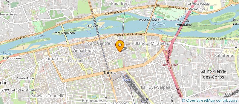 localisation de l'entreprise SOC AUXILIAIRE DE DISTRIBUTION à TOURS
