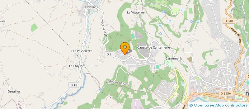 localisation de l'entreprise SOC AUXILIAIRE DE TRAVAUX à LISSAC-ET-MOURET