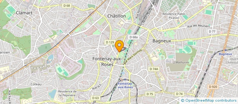 localisation de l'entreprise SOC AUXILIAIRE EXPLOIT INDUST ET COMM à FONTENAY-AUX-ROSES