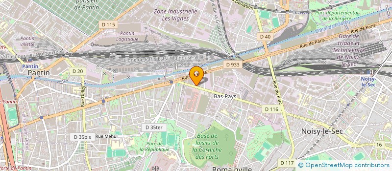 localisation de l'entreprise SOC AUXILIAIRE HABITATION URBAINE  ROMAINVILLE