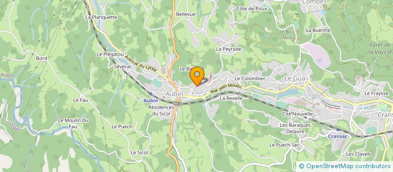 localisation de l'entreprise SOC AVEYRONNAISE BOIS MASSIFS à AUBIN