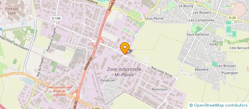 localisation de l'entreprise SOC.AZIMUTS SECURITE PRIVEE à GENAS