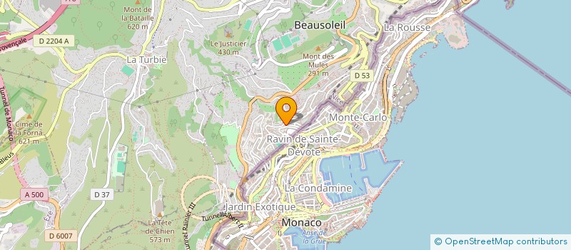localisation de l'entreprise SOC AZUR GESTION ETUDES COMPTA à BEAUSOLEIL