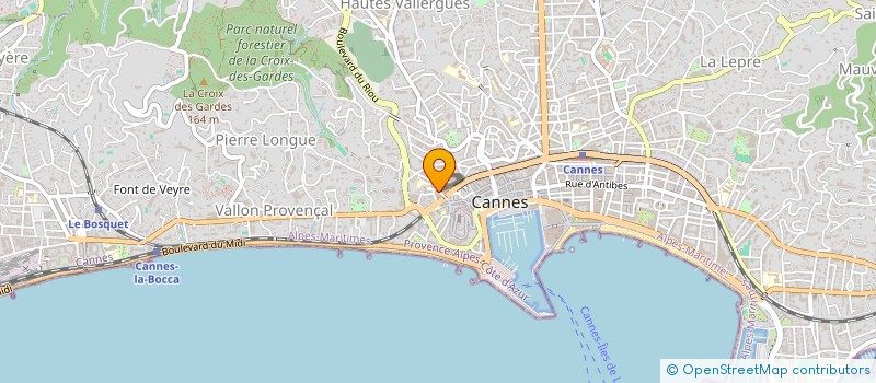 localisation de l'entreprise SOC AZUREENNE DE MIROITERIE FORMICA à CANNES
