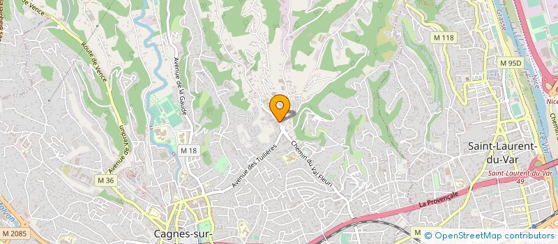 localisation de l'entreprise SOC.AZUREENNE MATERIEL OUTILLAGE A BOIS à CAGNES-SUR-MER