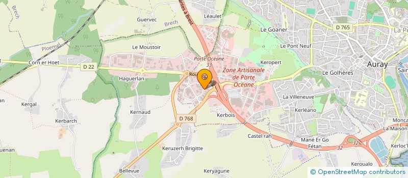 localisation de l'entreprise SOC B I C à AURAY