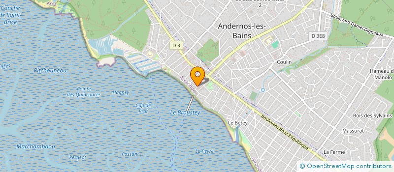 localisation de l'entreprise SOC BAINA  ANDERNOS-LES-BAINS