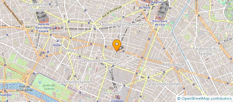 localisation de l'entreprise SOC BAR DU SENTIER à PARIS