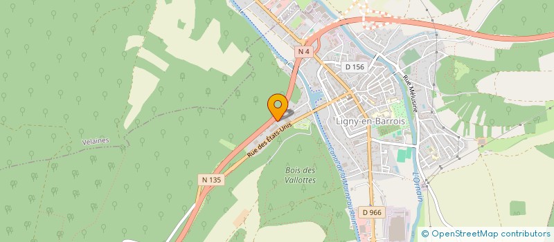 localisation de l'entreprise SOC BARROISE FABRICAT MEUBLES à LIGNY-EN-BARROIS