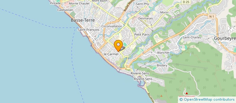 localisation de l'entreprise SOC BASSE-TERRIENNE DE MENUISERIE à BASSE-TERRE
