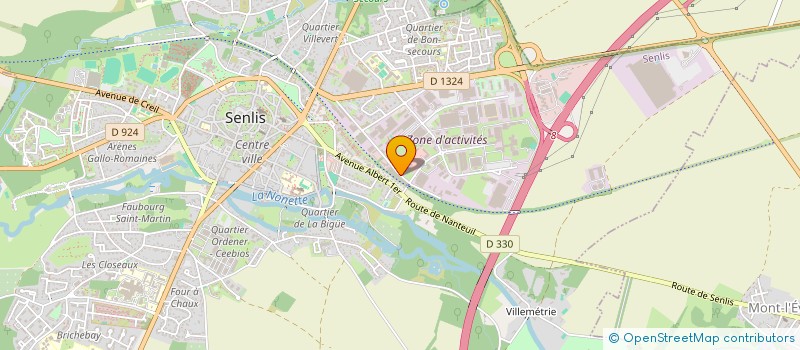 localisation de l'entreprise SOC BASTIDE DEVELOPPEMENTS D'ENTREPRISES  SENLIS