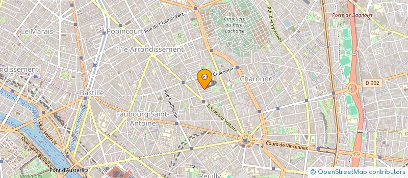 localisation de l'entreprise SOC-BAT à PARIS