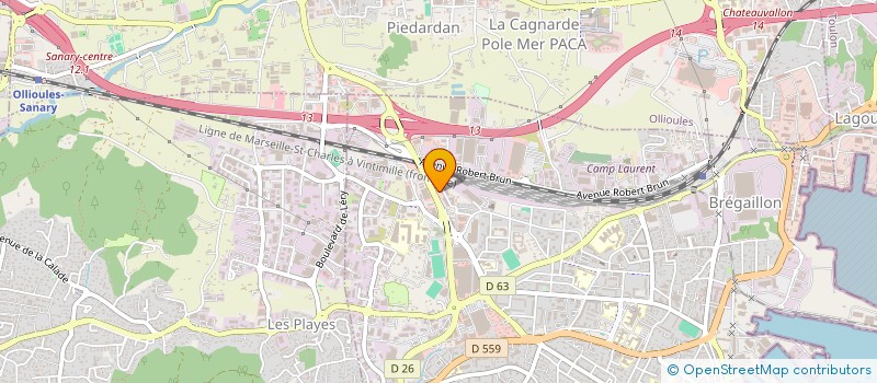 localisation de l'entreprise SOC BATIM TRAVA PUBLI CAMP LAURENT  LA SEYNE SUR MER