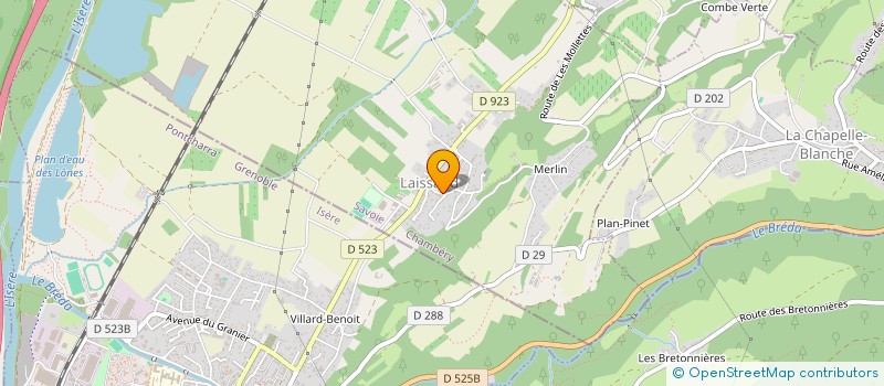 localisation de l'entreprise SOC BATIMENT GRESIVAUDAN à LAISSAUD