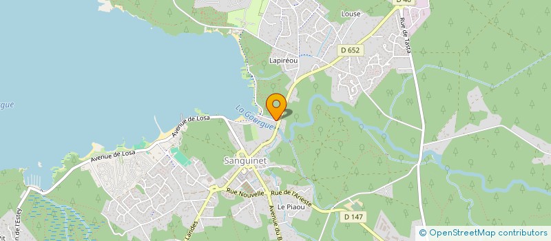 localisation de l'entreprise SOC BEAU RIVAGE  SANGUINET