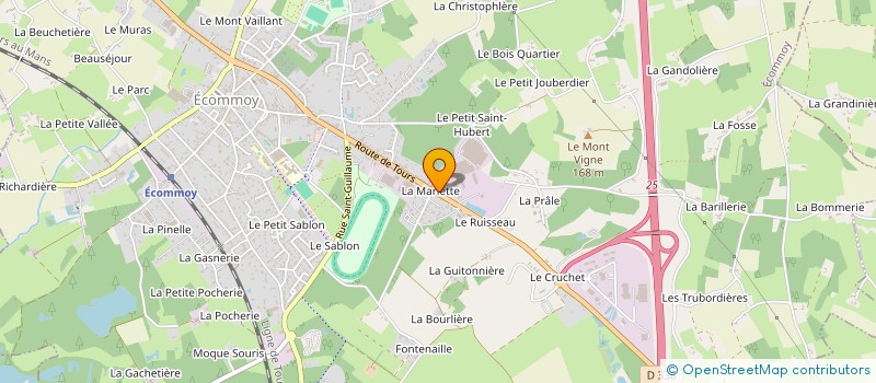 localisation de l'entreprise SOC BELIPA à ECOMMOY