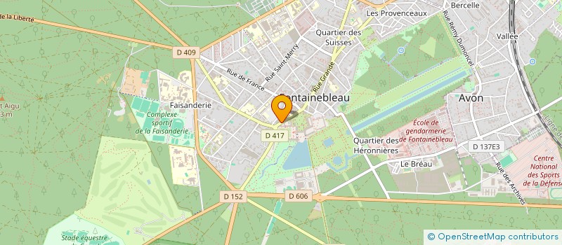 localisation de l'entreprise SOC BELLIFONTAINE DE RESTAURATION  FONTAINEBLEAU