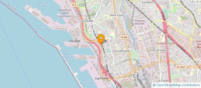 localisation de l'entreprise SOC BERNARD AZRIA ET FILS à MARSEILLE