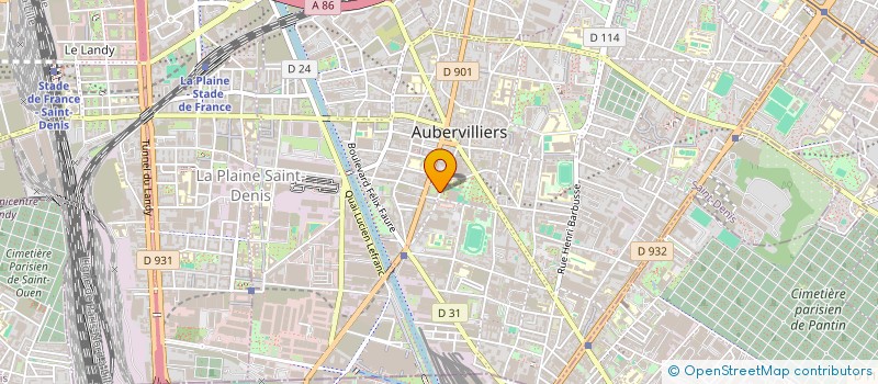 localisation de l'entreprise SOC BERRICHONNE DE PARTICIPATIONS à AUBERVILLIERS
