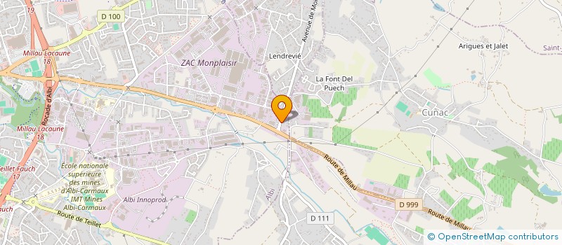 localisation de l'entreprise SOC BETON ALBIGEOIS à ALBI