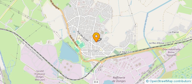 localisation de l'entreprise SOC BIENFAISANCE ECOLE PUBL  DONGES