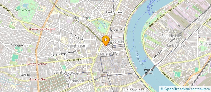 localisation de l'entreprise SOC BIENS SERVICES A OCCASION MARIAGE à BORDEAUX