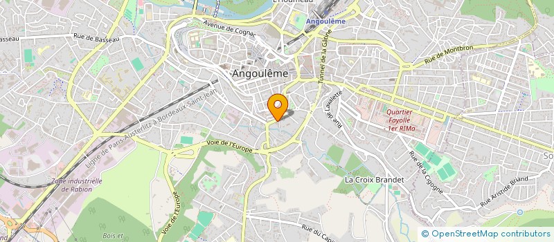 localisation de l'entreprise SOC BIJOUTERIE ANGOUMOISINE à ANGOULEME