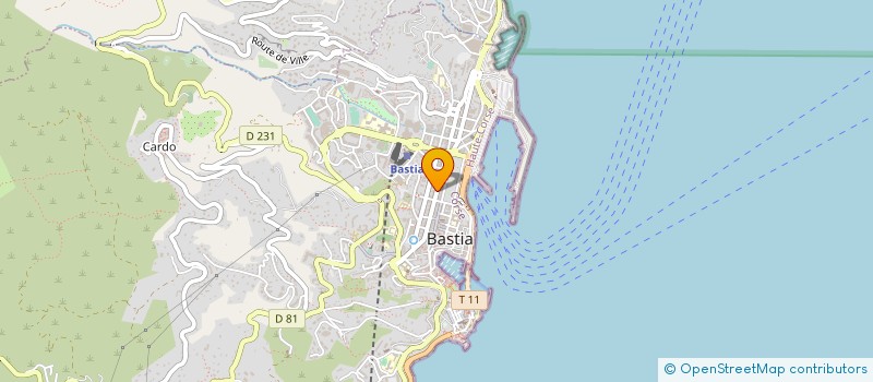 localisation de l'entreprise SOC BISCUITERIE INSULAIRE à BASTIA